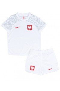 Polen Babytruitje Thuis tenue Kind WK 2022 Korte Mouw (+ Korte broeken)
